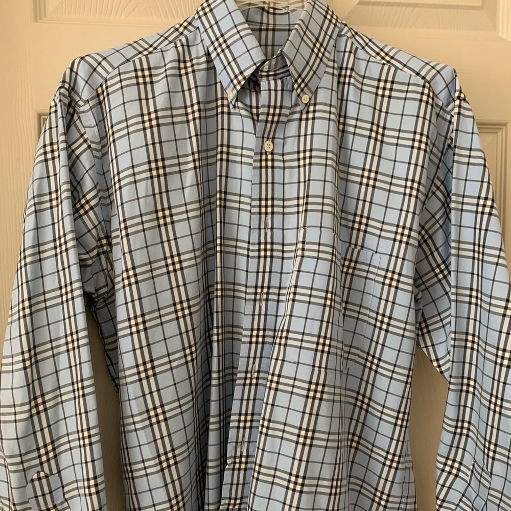 Classic Burberry Plaid men’s button up shirt